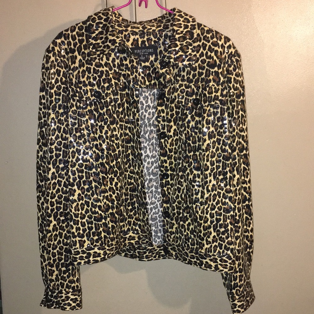 Cheetah print jacket